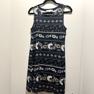 Ann Taylor womens floral sleeveless dress size small
